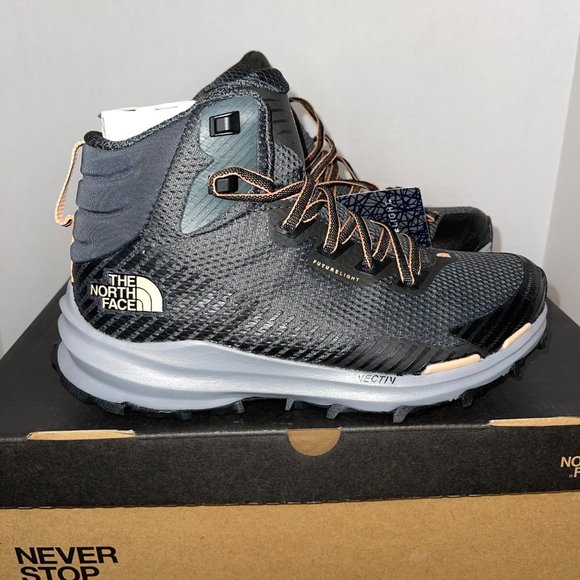 WOMEN'S NORTH FACE VECTIV FASTPACK MID FUTURELIGHT BOOTS BLACK/GREY - Picture 5 of 6